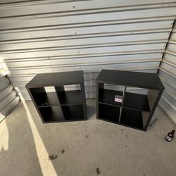 End tables with cubbies $44