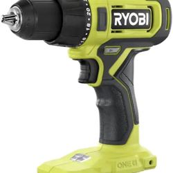 RYOBI ONE+ 18V Cordless 1/2 in. Drill/Driver (Tool Only) PCL206B Black Green