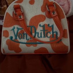 Von Dutch Cow Handbag -Orange