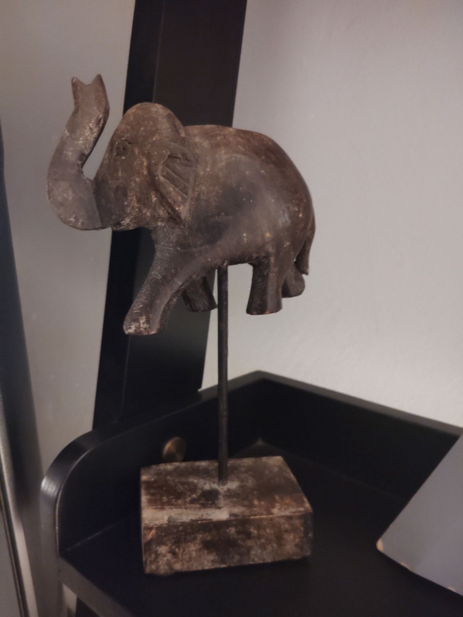 Vintage hand carved good luck elephant from Africa