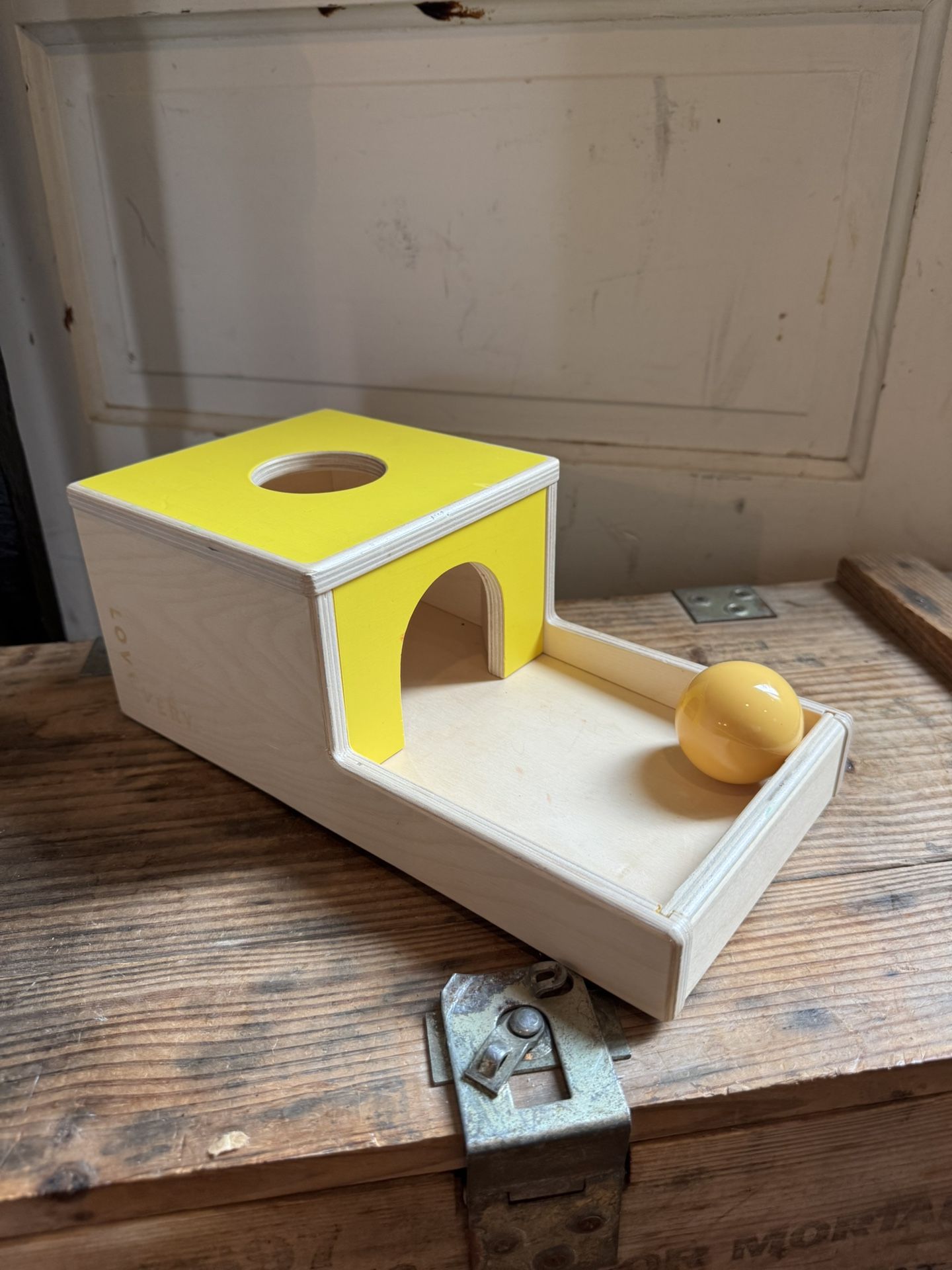 Lovevery Ball Drop Wooden Box Toy.