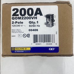 Main Breaker Square D QOM2200VH 200Amp 