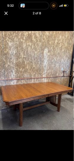 Intercom Pasadena Revival Solid Oak Mission Table