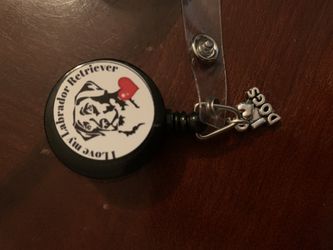 Labrador Retriever badge reel