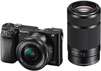 Sony Alpha a6000 camera with 2 lens