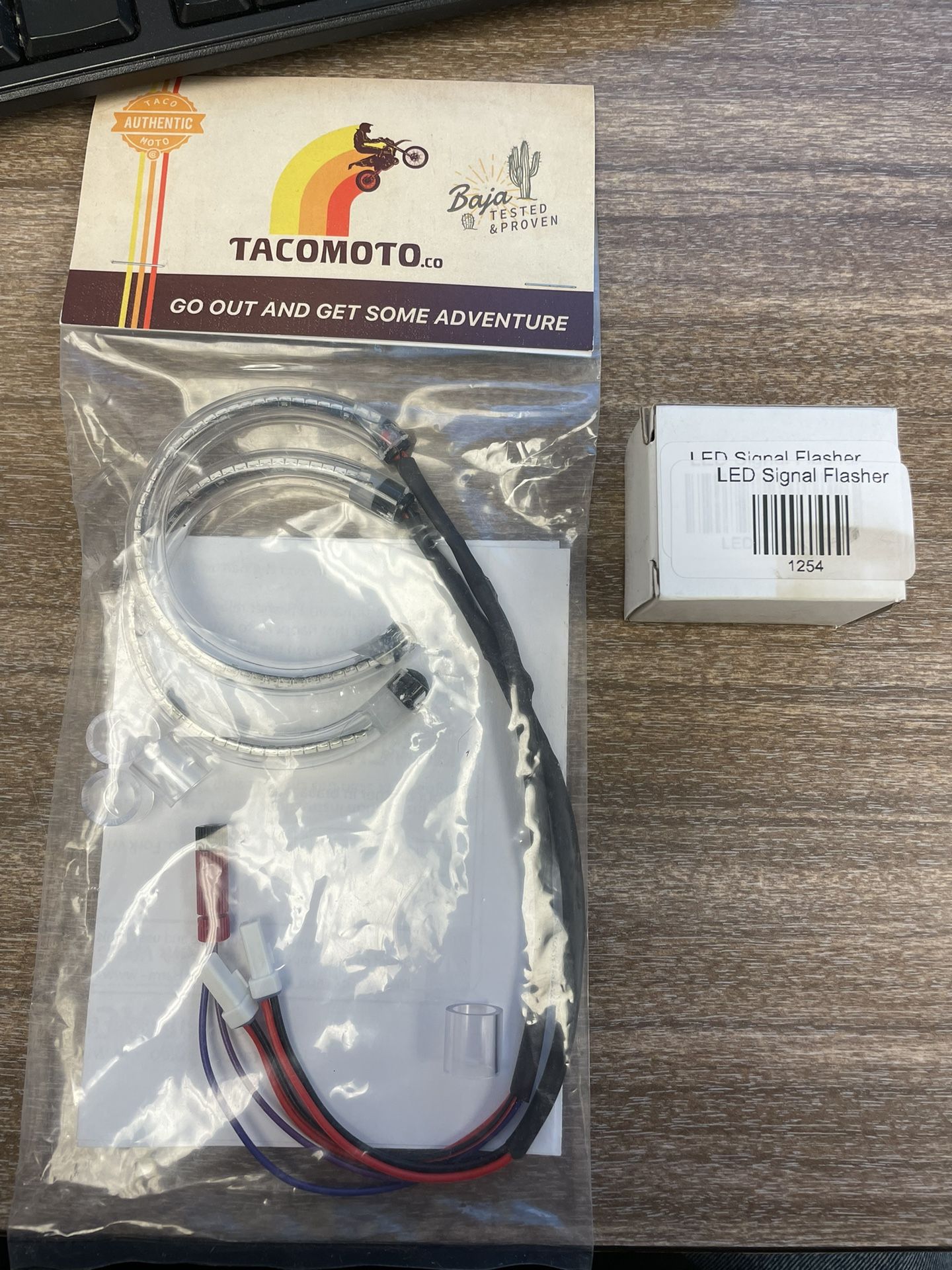 KTM Taco Moto Front Fork LED Turn Signals.