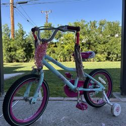 Kids bike 16” with training wheels