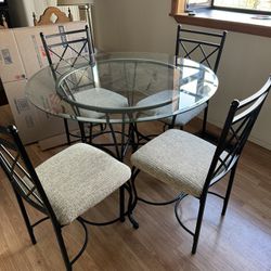 Glass Kitchen table Set