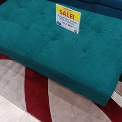 *Summer Sale Event*---Biscayne Vibrant Green Fabric Sectional Sofa W/Ottoman---Now $899---Delivery And Easy Financing Available 