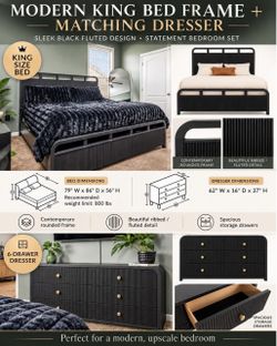 King Size Frame + Dresser