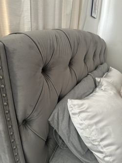 Grey Queen Bed Frame