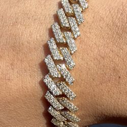 14k Gold Diamond Bracelet 