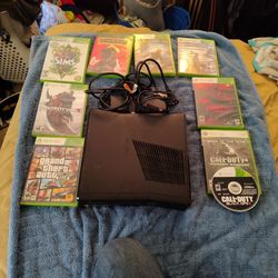 Xbox 360 With Nine Games