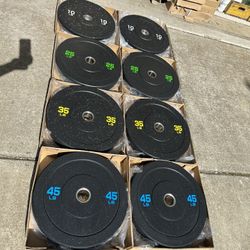 Weights: Bumper And Cast Iron Plates 