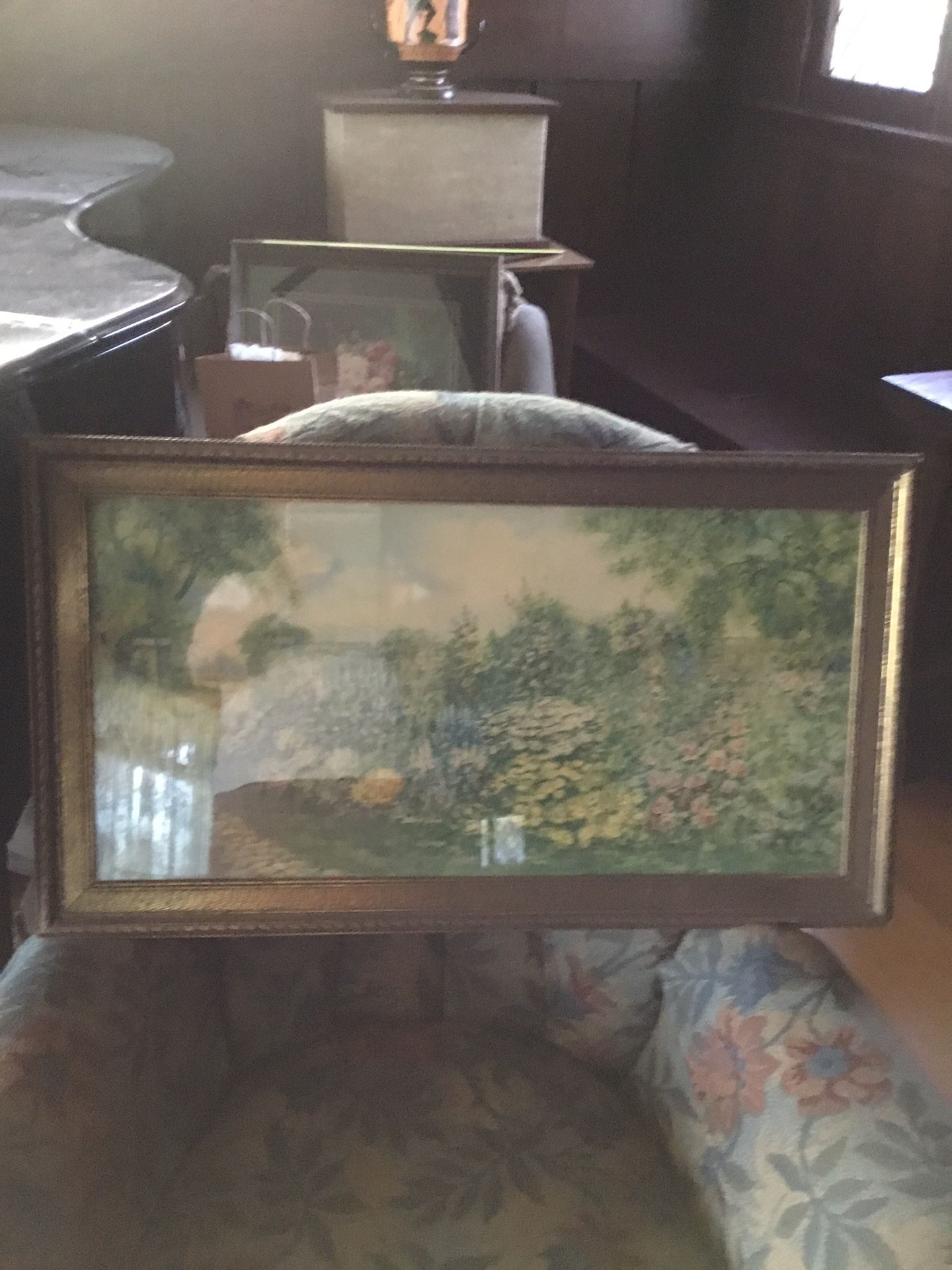 Floral Landscape Picture Circa 1910 to 1930’s appox.