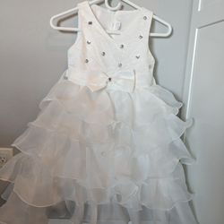 Kids Princess White Dress Halloween Costume