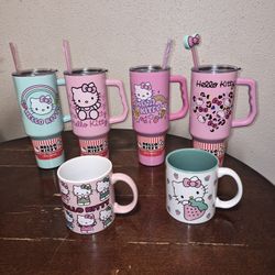 Hello Kitty Tumblers And Mugs 