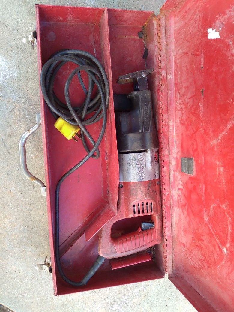 Electric Milwaukee SAWZALL IN BOX $50,00