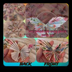 25pc Handmade Paper Butterflies - Party Decor & Craft Supplies