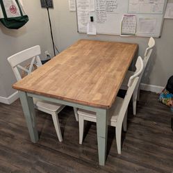 Table And Three Chairs 