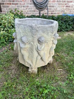 Greek Inspired Concrete Planter