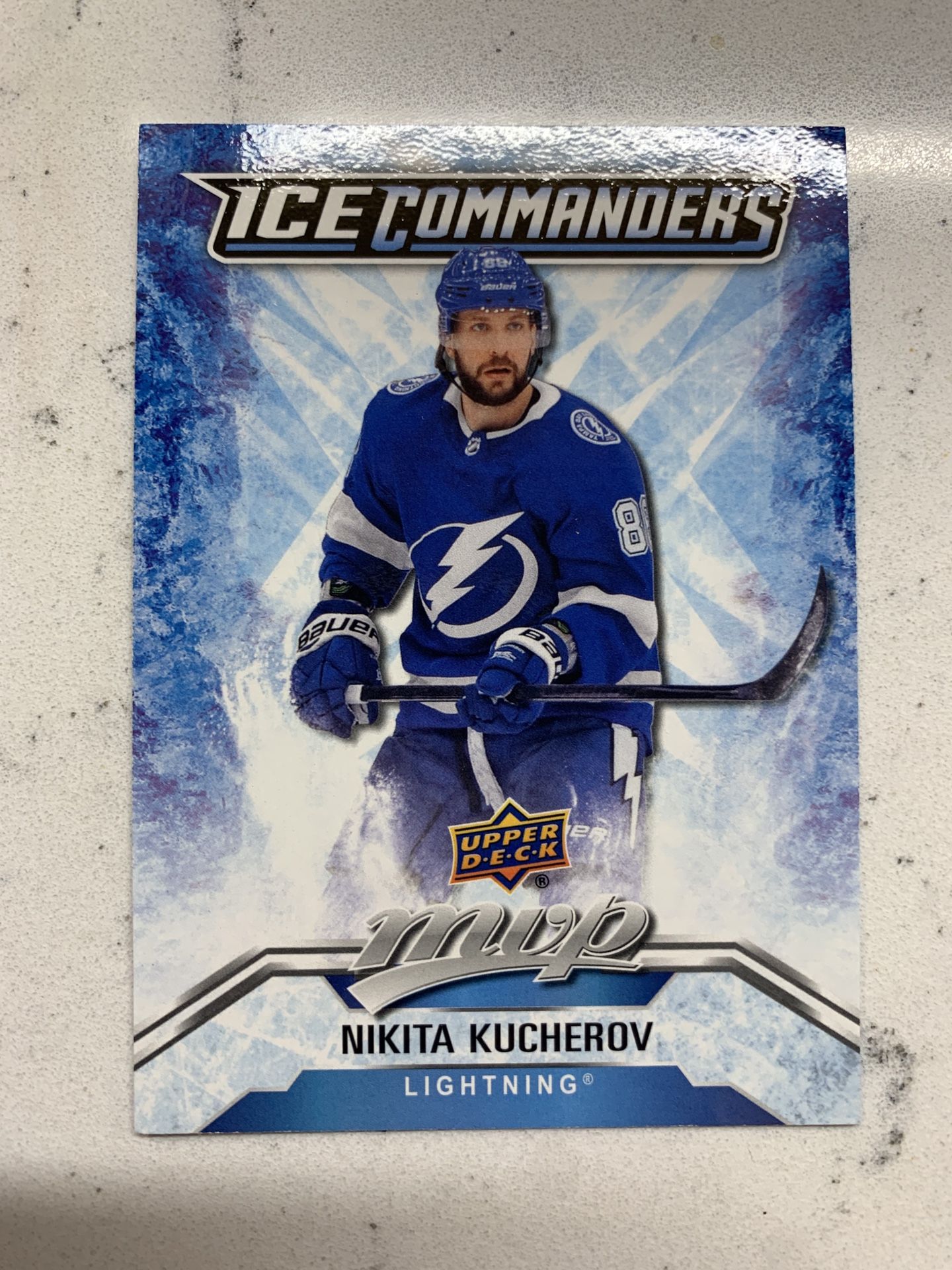 2020-21 Upper Deck MVP Ice Commanders Nikita Kucherov #IC-4 Lightning