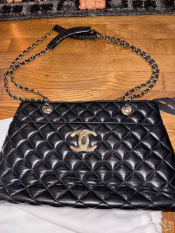 Chanel Black Quilted Leather Chain Shoulder Bag