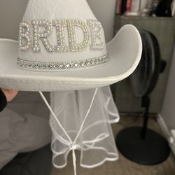 Bridal Cowgirl Hat 