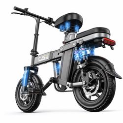 Uplee GS3 48V Folding Electric Bike 500W – Brand New (Open Box), 25–35 Mile Range
