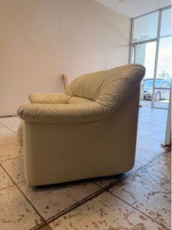 White Loveseat Sofa – Good Condition – $50 | Delivery Available