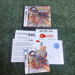 Nintendo DS Pokemon Platinum Version Case Only No Game  Manual Inserts 