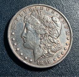 $1 1891 CC Morgan dollar