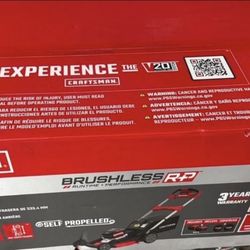 CRAFTSMAN 2x20V HE Self-Propelled Mower 21” - New in Box - 4Ah Batteries, Brushless, No Gas