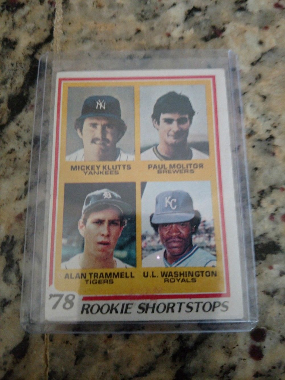 1978 Topps Paul Molitor / Alan Trammell Rookie Baseball Card