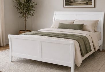 Queen bed comes with free used mattress and box spring