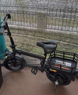 DEYUAN Folding Electric Bike for Adults, 20MPH, 25+ Miles Range