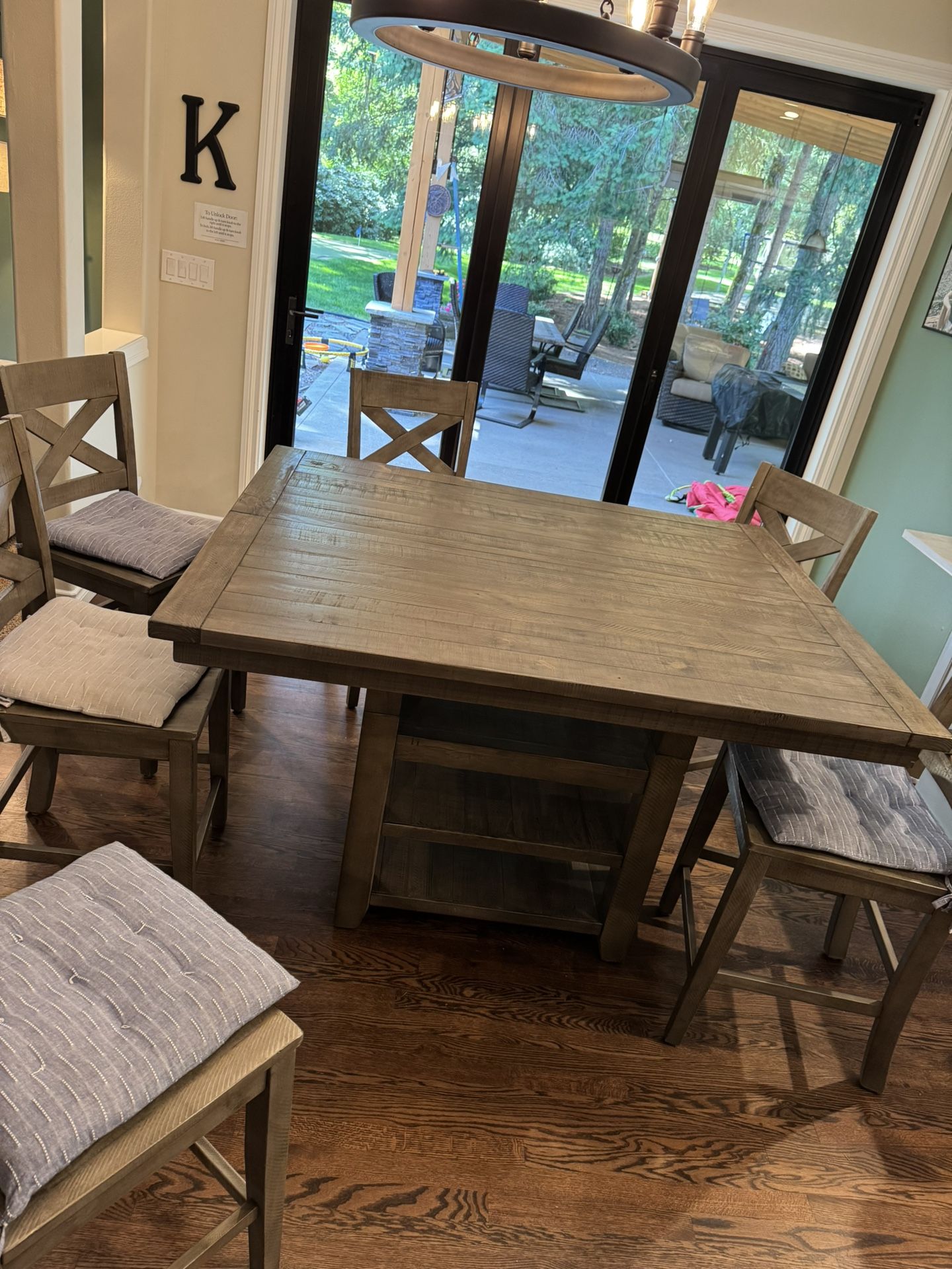 High Kitchen Table With 6 Chairs