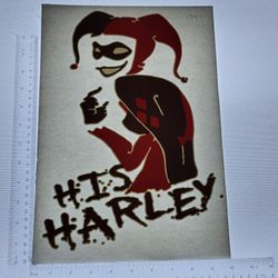 Iron On Heat Transfer  Good For T-shirts Sweaters Jackets T Shirt Design Size Is About 14x10 His Harley  #174