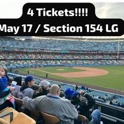 Dodger Tickets ( 4 Tickets ) May 17