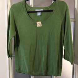 Abercrombie & Fitch Green Sweater Size Large
