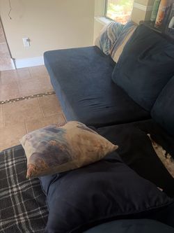 Blue couch