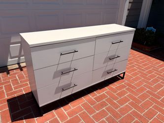 Six Drawer White Dresser