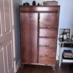 Beautiful Vintage Art Deco Armoire