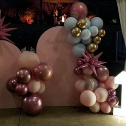 Backdrops And Balloon Garlands