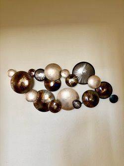 Modern Metal Disc Wall Art