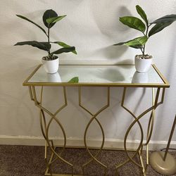 Gold Console Table 