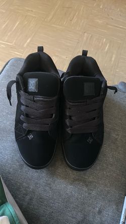 DC Shoes All-Black Low-Top Skate Sneakers