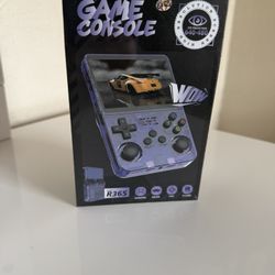 R36S Handheld Game Console Transparent Purple TF Card 640x480 Gamepad System