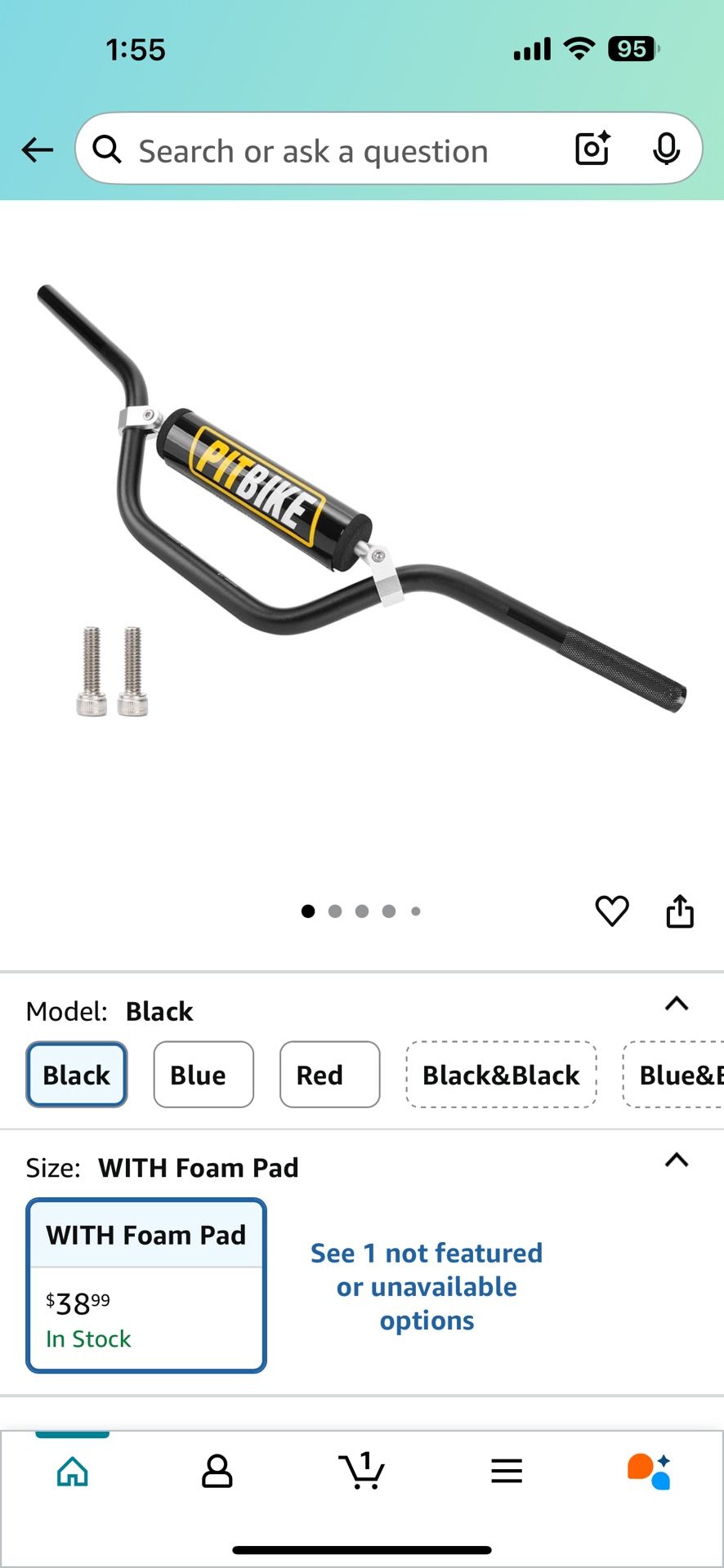 Universal 7/8 Inch 22 mm Dirt Bike Handlebars 