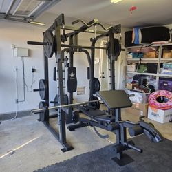 Smith Machine 2001 | Multi-Use Adj Bench | Gym Equipment | Fitness | Squat Rack | Excercise |🔴WEIGHTS AND BARBELL SOLD SEPARATELY 🔴 FREE DELIVERY 🚚